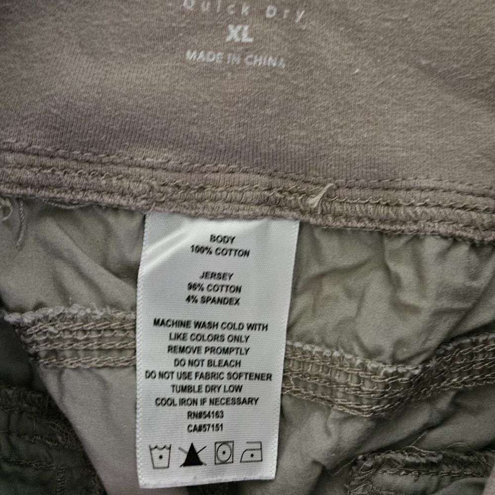 Calvin Klein Stone Tan Capris With High Fabric Waist - Picture 3 of 4